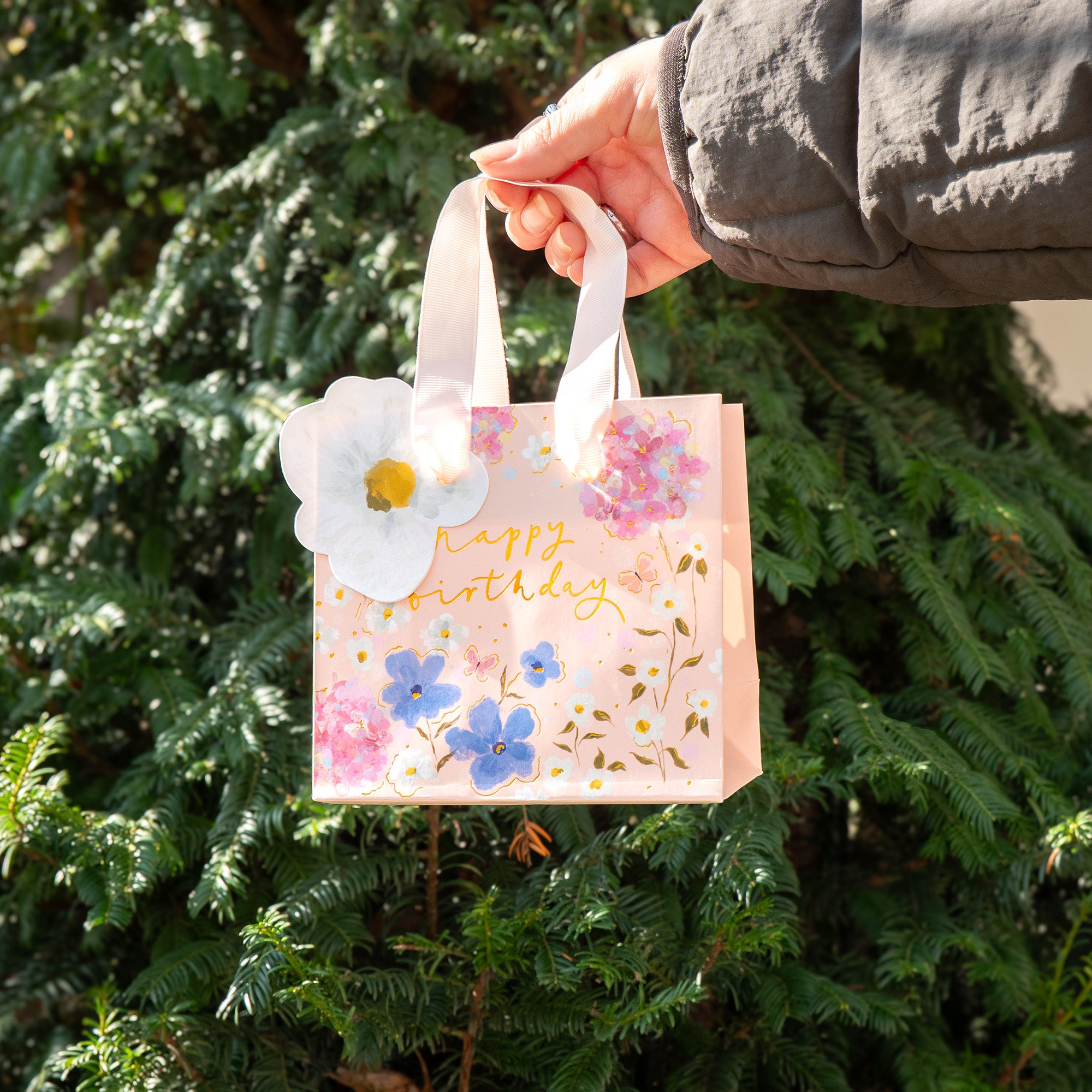 Gift Bag-WGB02SB - Hydrangea Garden Small Gift Bag-Whistlefish