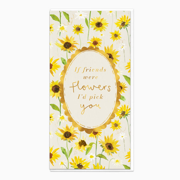 Greeting Card-H100 - If Friends Were Flowers Card-Whistlefish