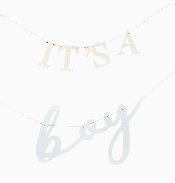 Bunting-HEB-134 - It's A Boy Baby Shower Bunting-Ginger Ray