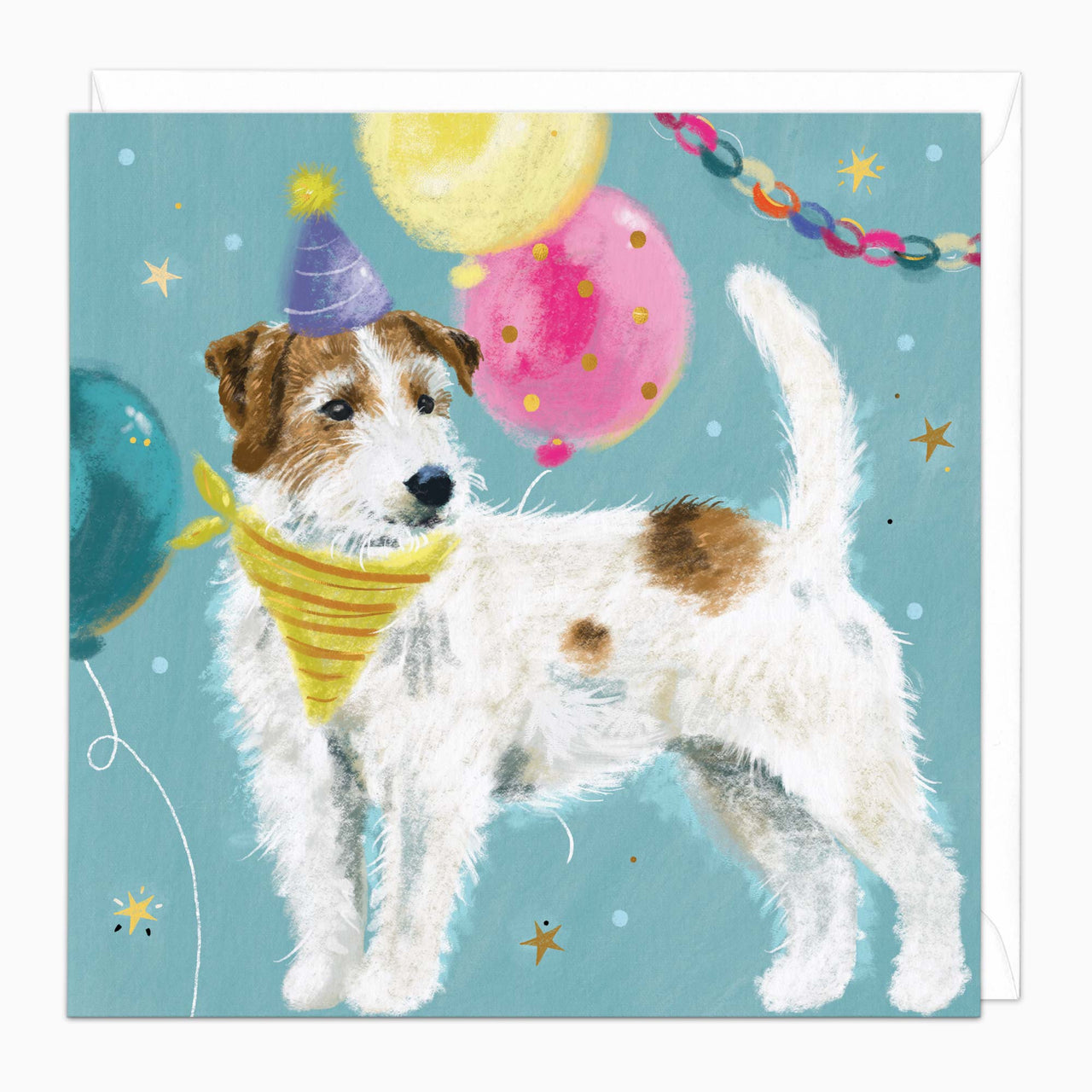 Greeting Card-G611 - Jolly Jack Russel Card-Whistlefish