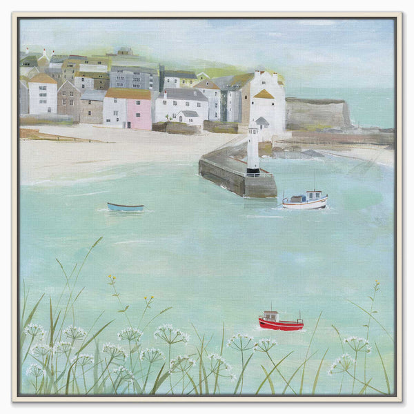 Canvas-HCC317F - Kitty's Corner Framed Canvas-Hannah Cole