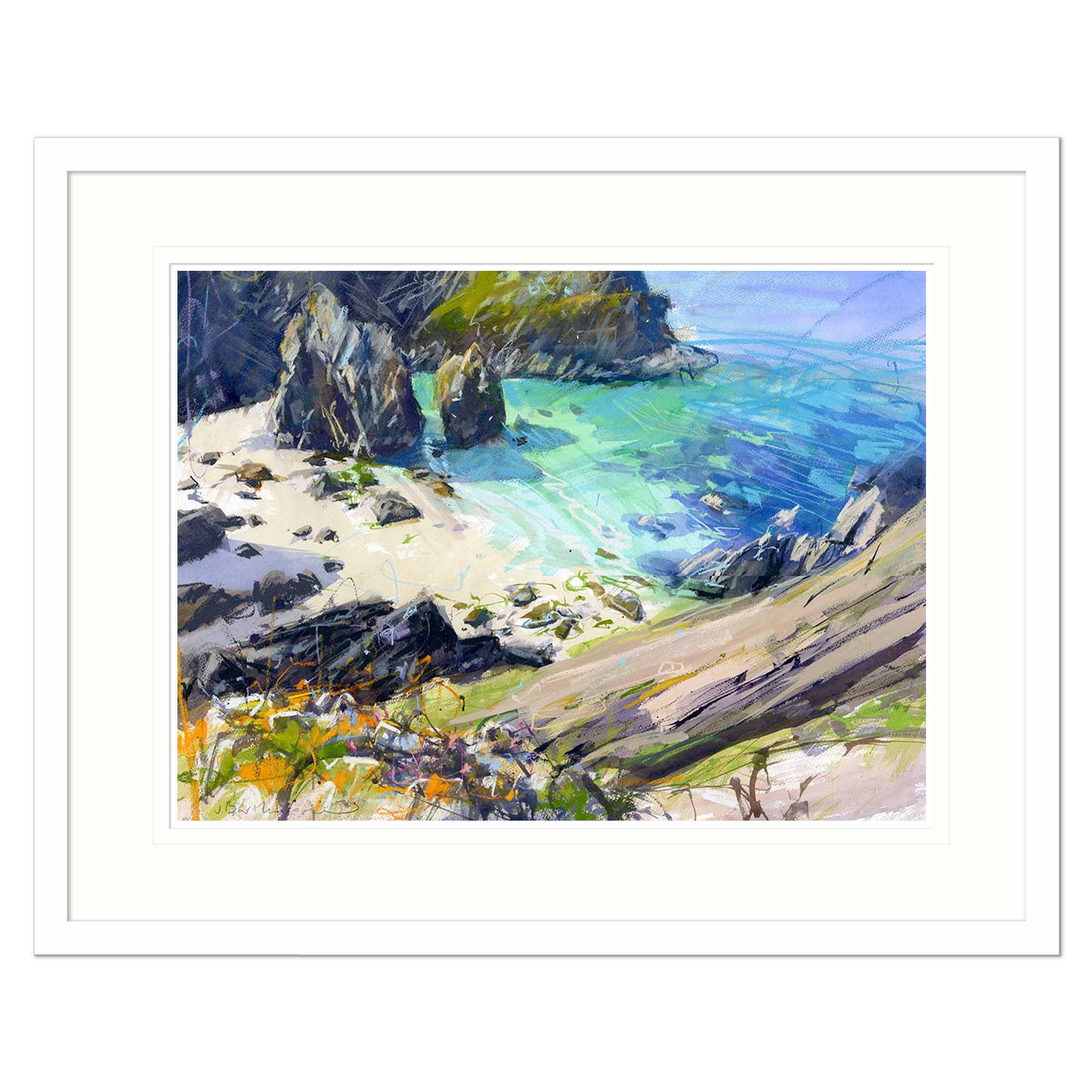 JBPA KC 055F Kynance Cove Framed Print