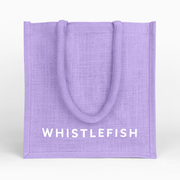 Small Jute Bag-JB217 - Lavender Small Jute Bag-Whistlefish