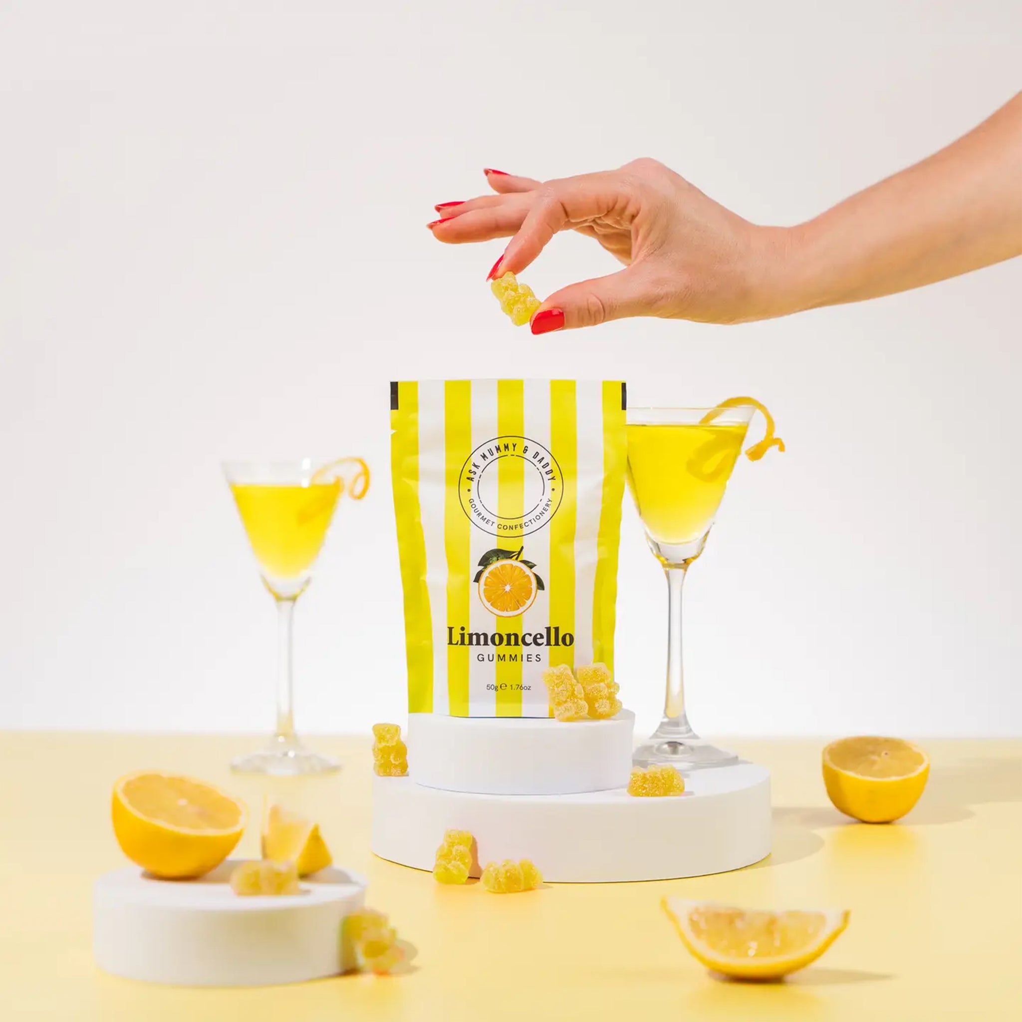 Gummy Sweets-5060736014011 - Limoncello Gummy Bears-Ask Mummy & Daddy
