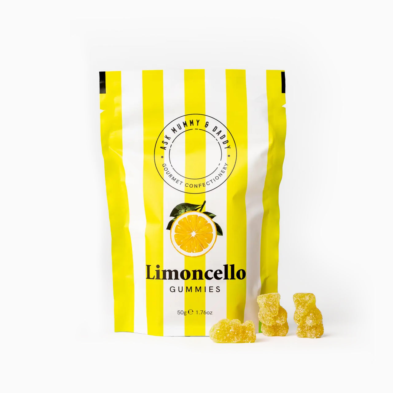 Gummy Sweets-5060736014011 - Limoncello Gummy Bears-Ask Mummy & Daddy