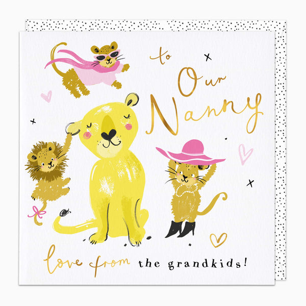 Greeting Card-H199 - Lioness Nanny Card-Whistlefish