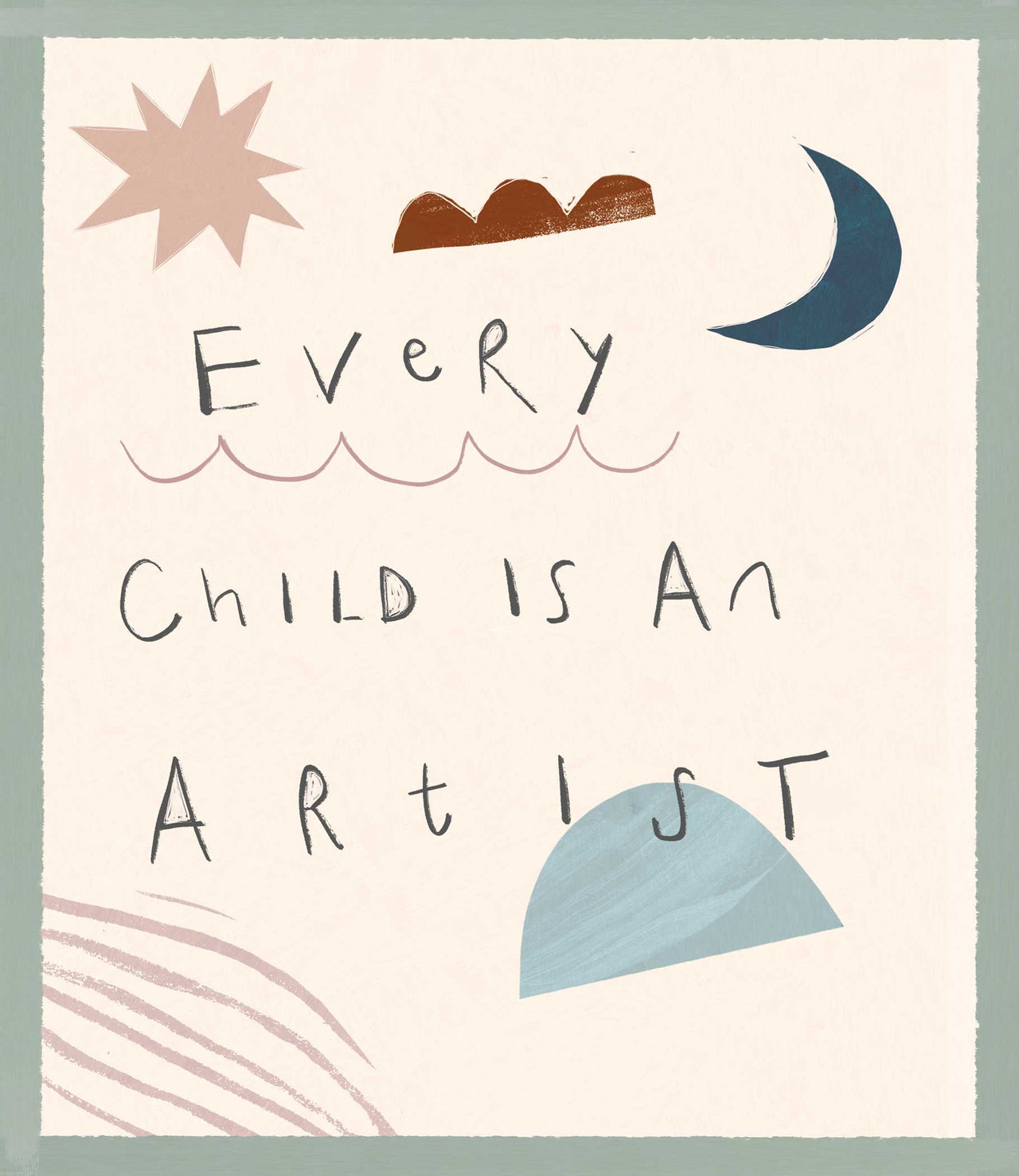 Print-WF1185P - Little Artist Small Art Print-Whistlefish