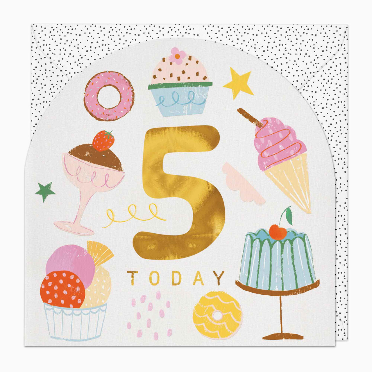 Greeting Card-G370 - Little Joy 5th Birthday Card-Whistlefish