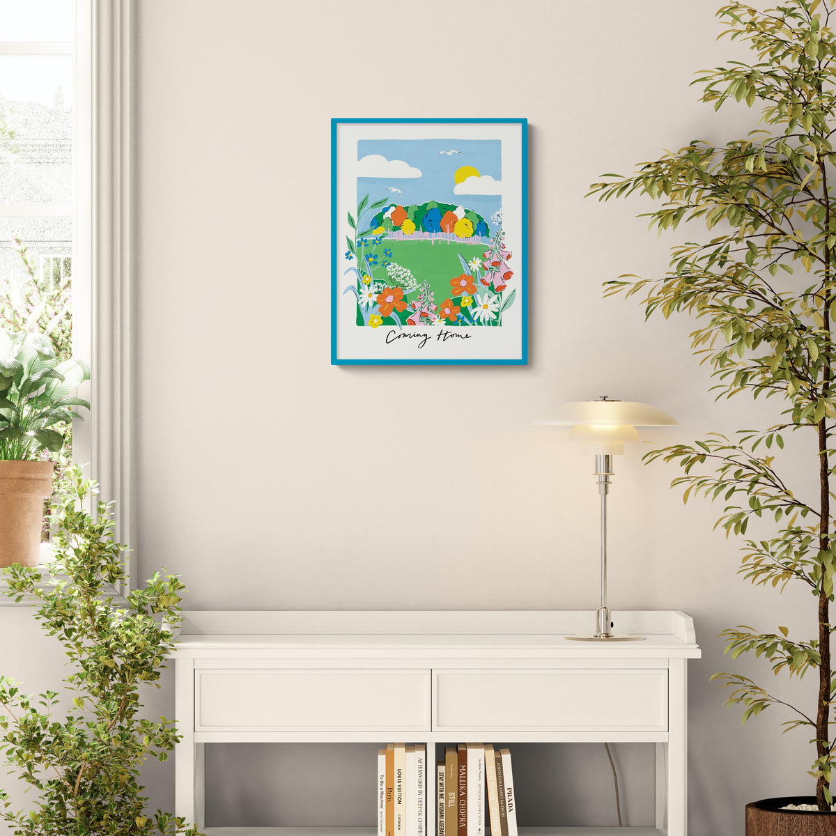 Coming Home Brights Framed Print - Whistlefish