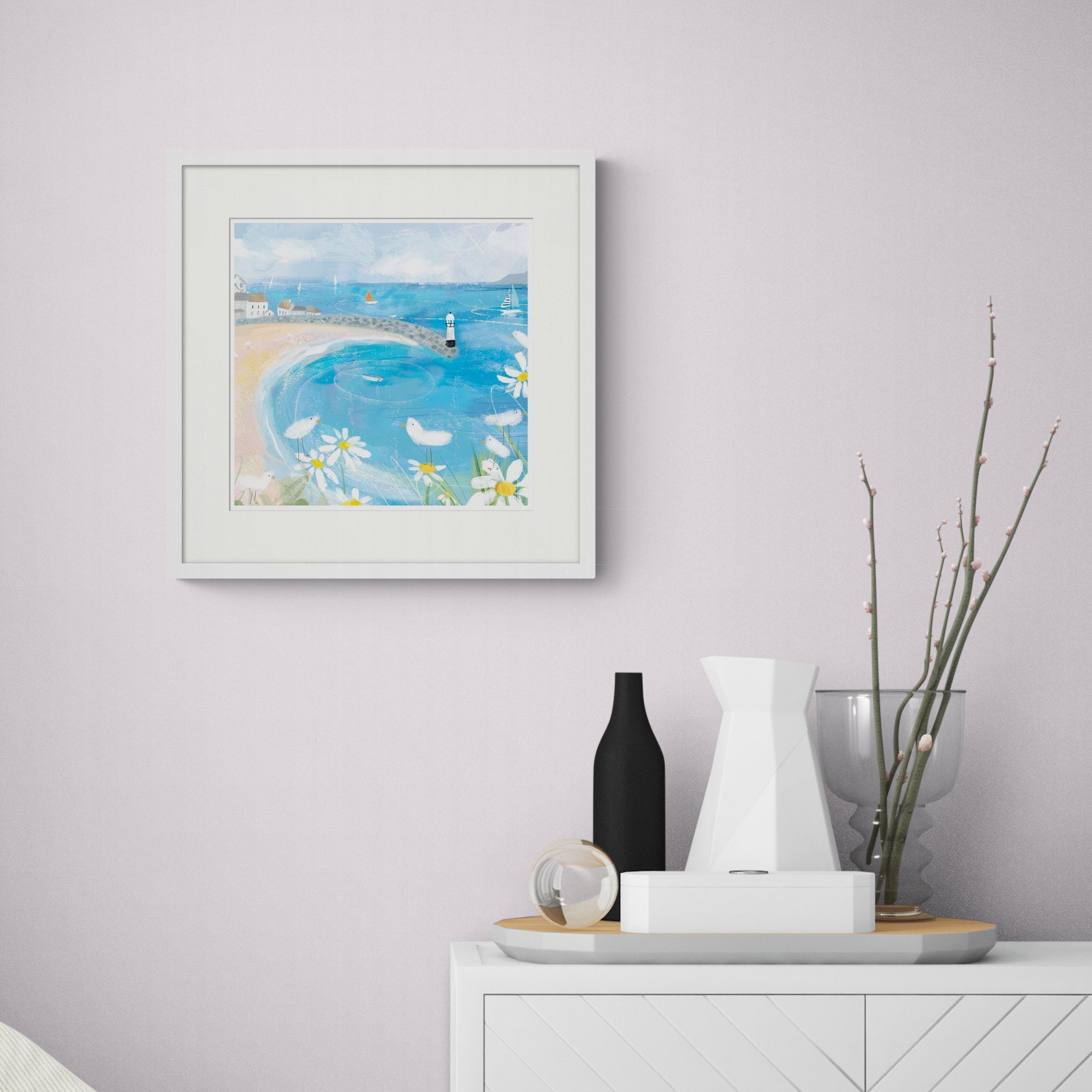 St Ives in Summer Framed Print - Whistlefish