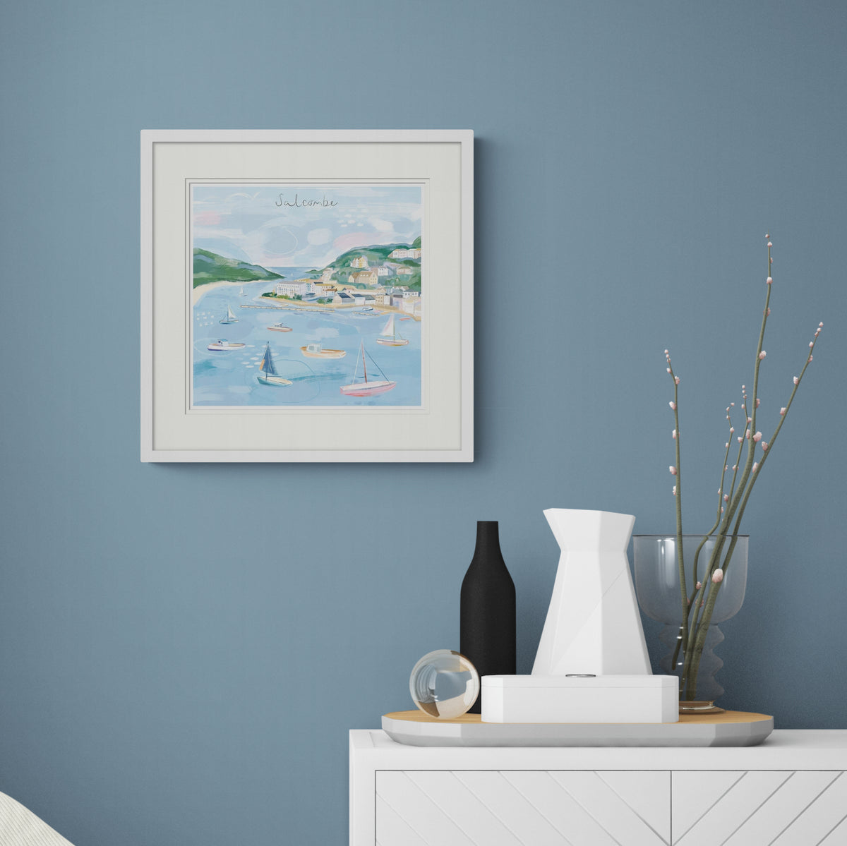 Salcombe Small Framed Print - Whistlefish