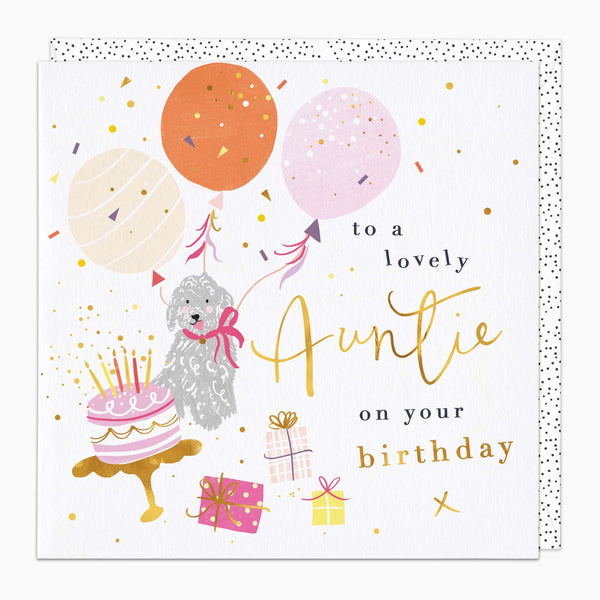 Greeting Card-H209 - Lovely Auntie Birthday Card-Whistlefish