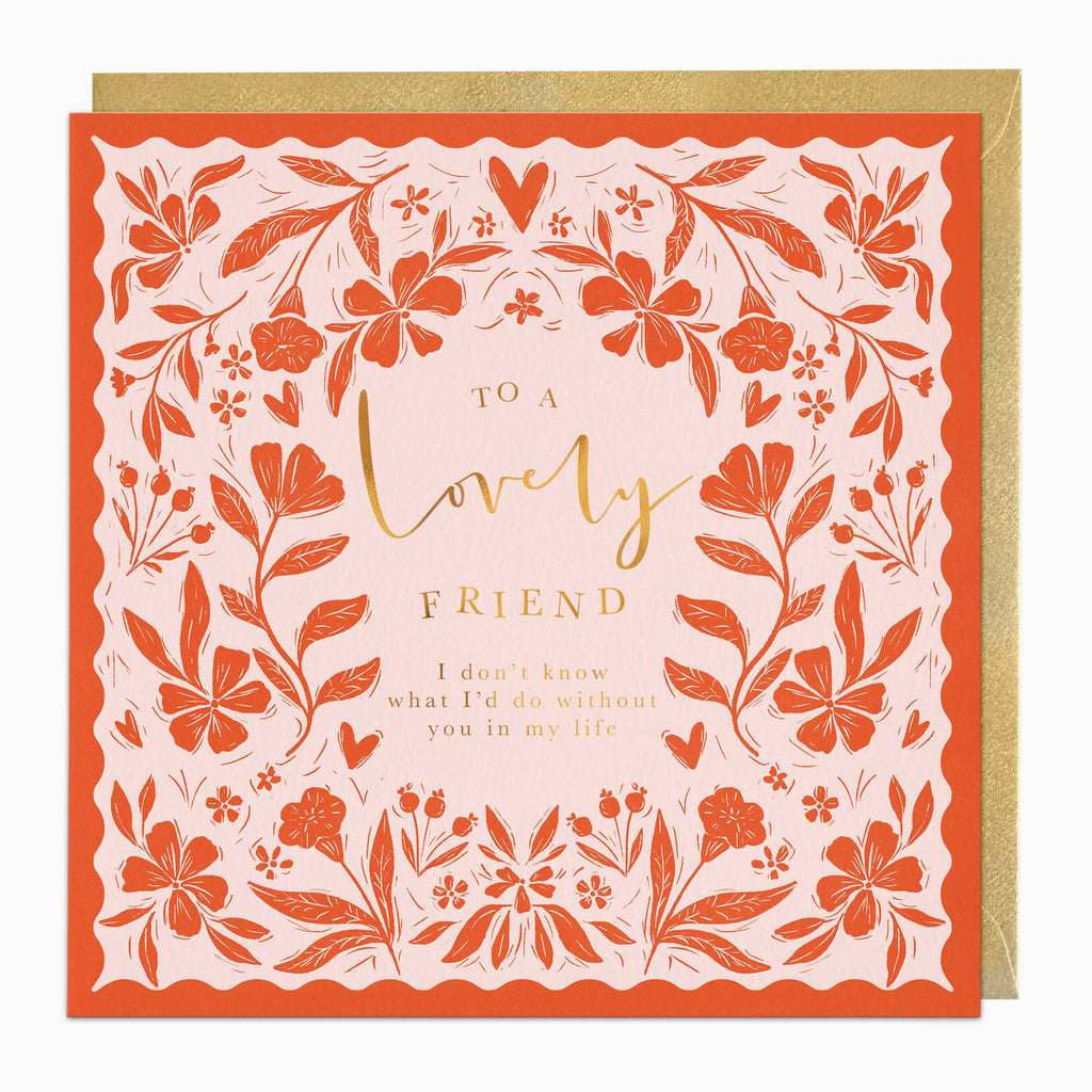 Greeting Card-H033 - Lovely Friend Card-Whistlefish