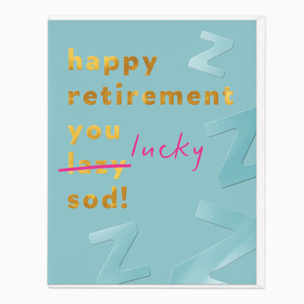 Greeting Card-G479 - Lucky Sod Retirement Card-Whistlefish