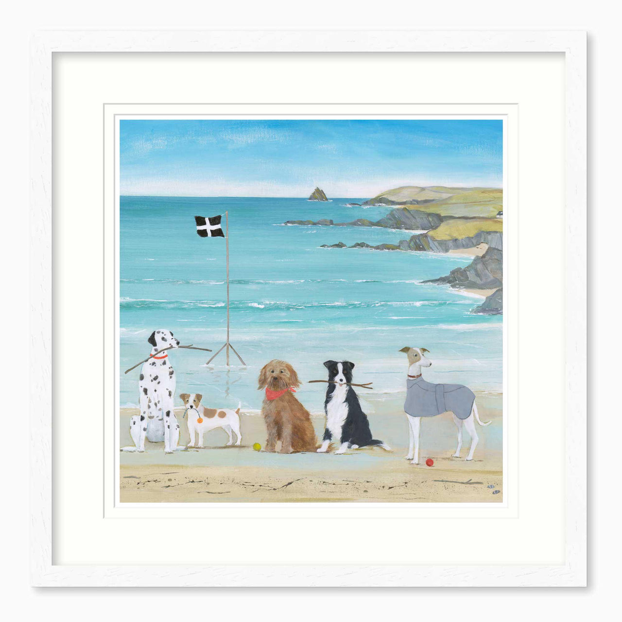Framed Print-HC310F - Man's Best Friend Medium Framed Print-Hannah Cole