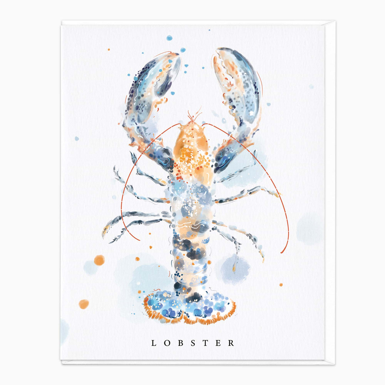 Greeting Card-G622 - Marine Whispers Lobster Card-Whistlefish