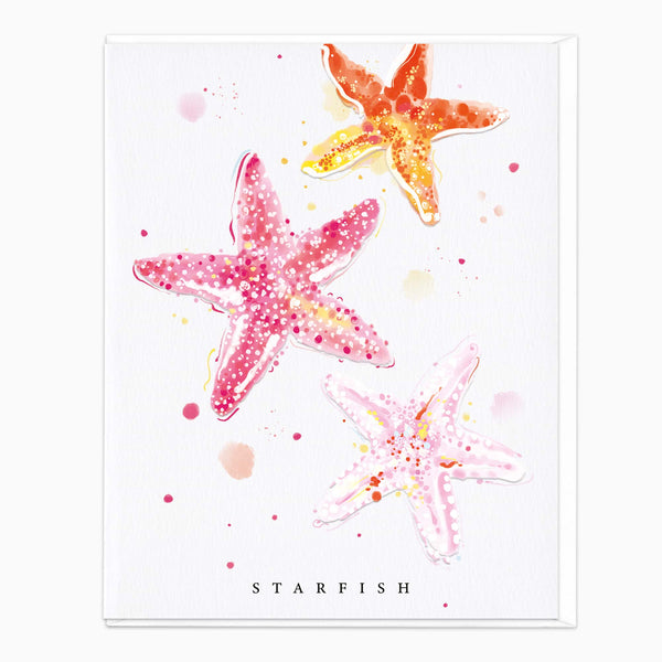 Greeting Card-G626 - Marine Whispers Starfish Card-Whistlefish