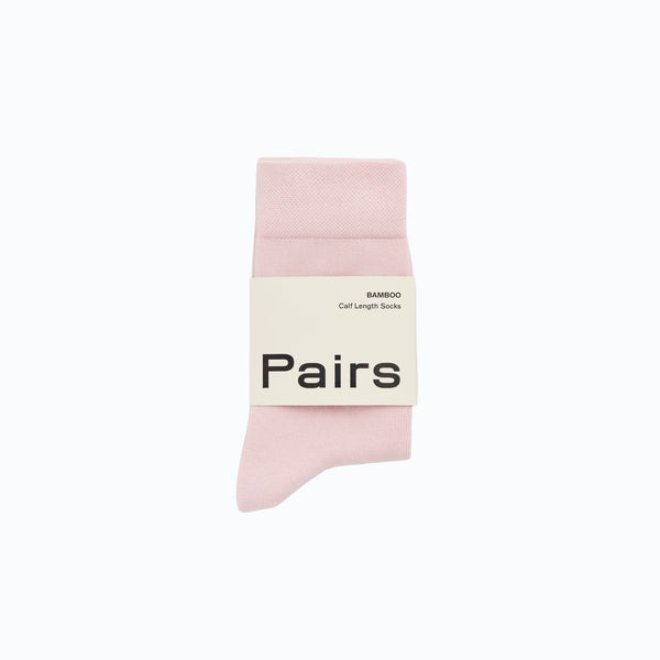 Socks-BAMICEPS25 - Marshmallow Pink Bamboo Socks-Pairs Socks