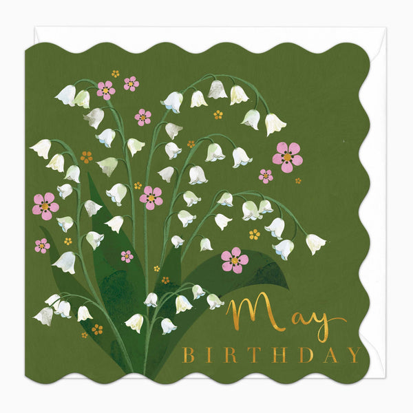 Greeting Card-H018 - May Floral Birthday Card-Whistlefish