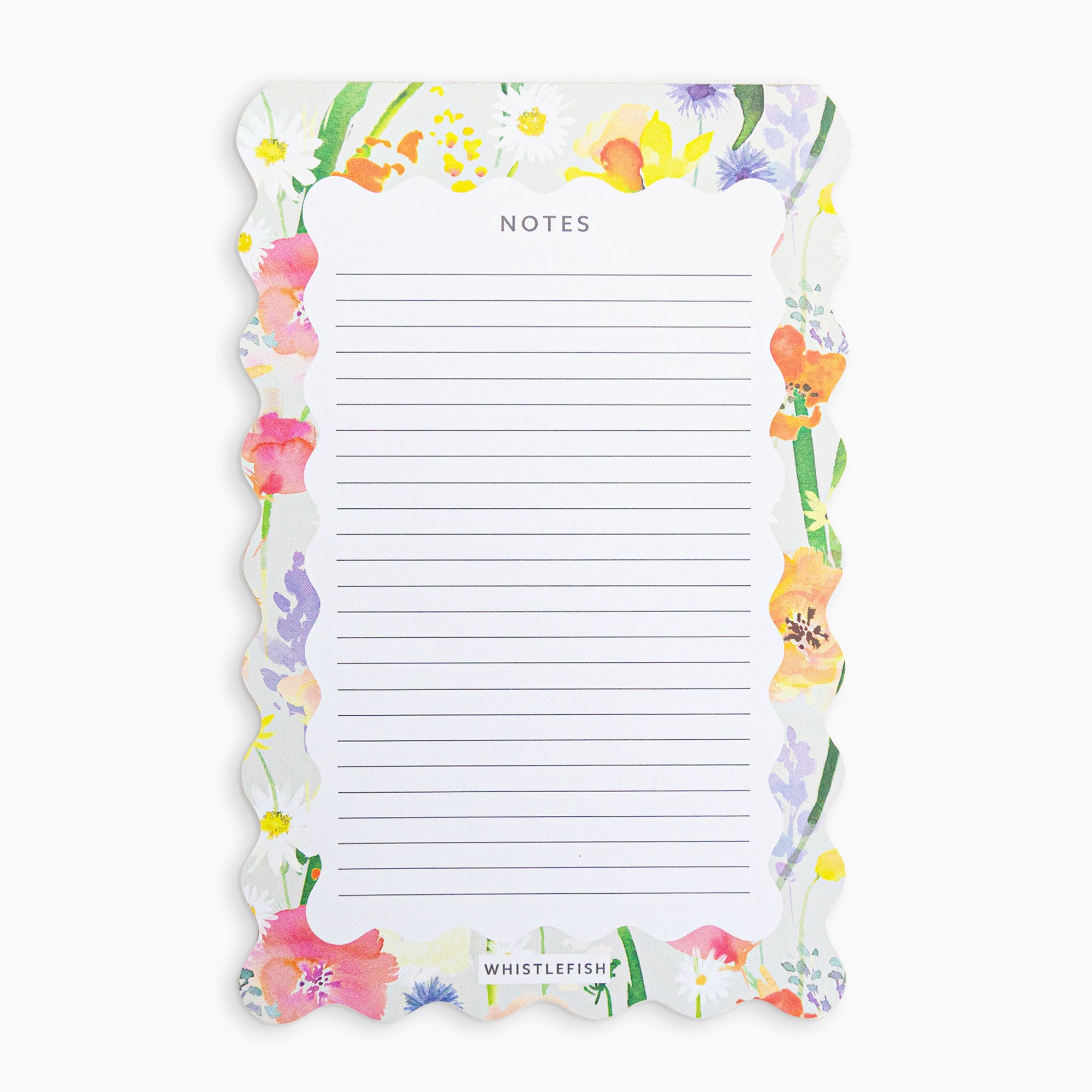 Notepad-WNP03 - Meadow Morning Scalloped Notepad-Whistlefish