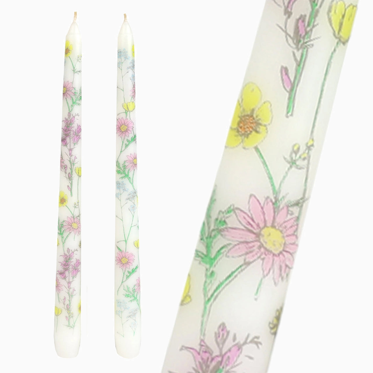 Candle Set-CNDL-MEAD - Meadow Taper Dinner Candles 2 Pack-Talking Tables