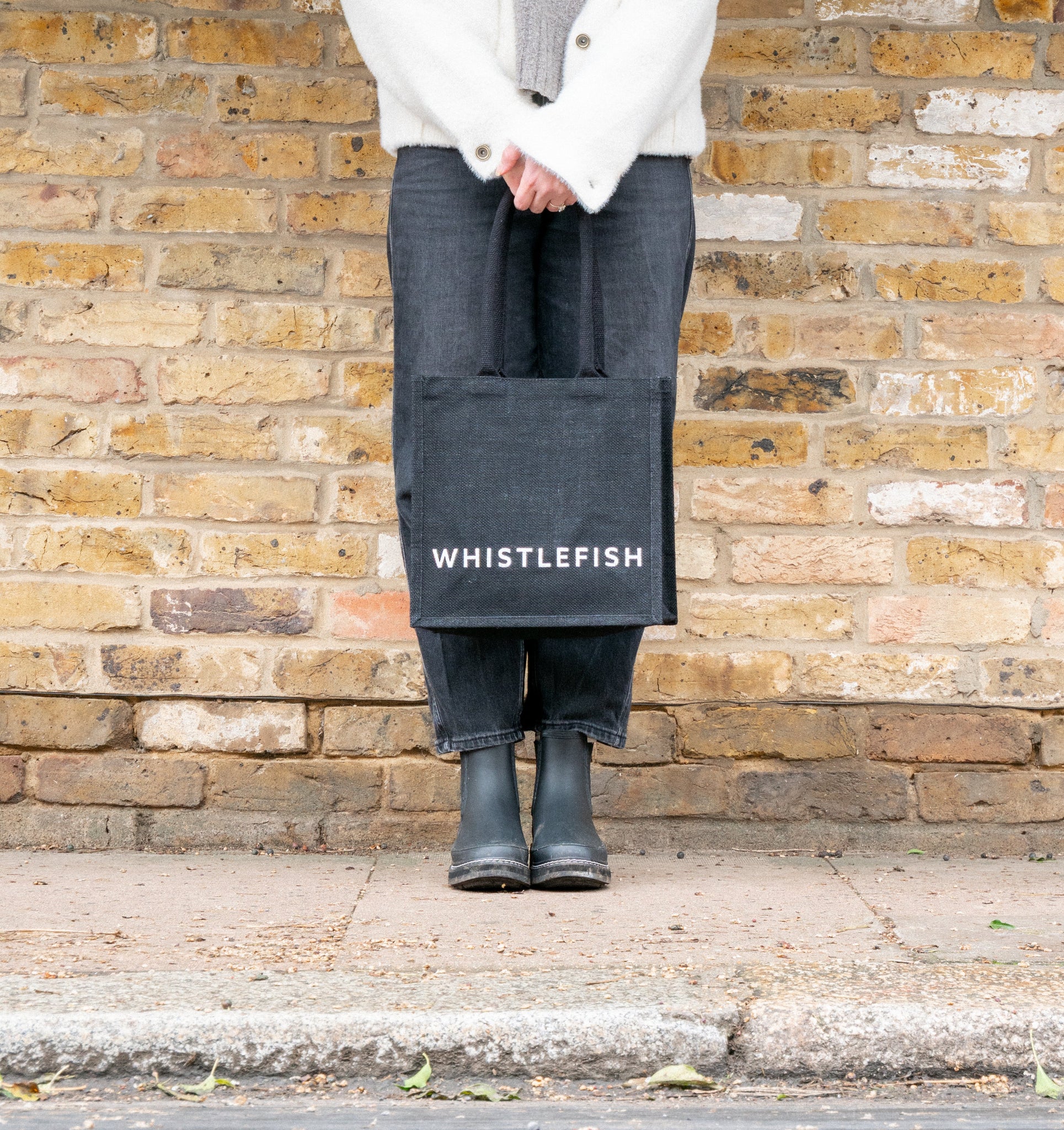 Small Jute Bag-JB222 - Midnight Small Jute Bag-Whistlefish