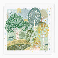 Greeting Card-G005 - Mighty Celtic Rainforest Art Card-Whistlefish