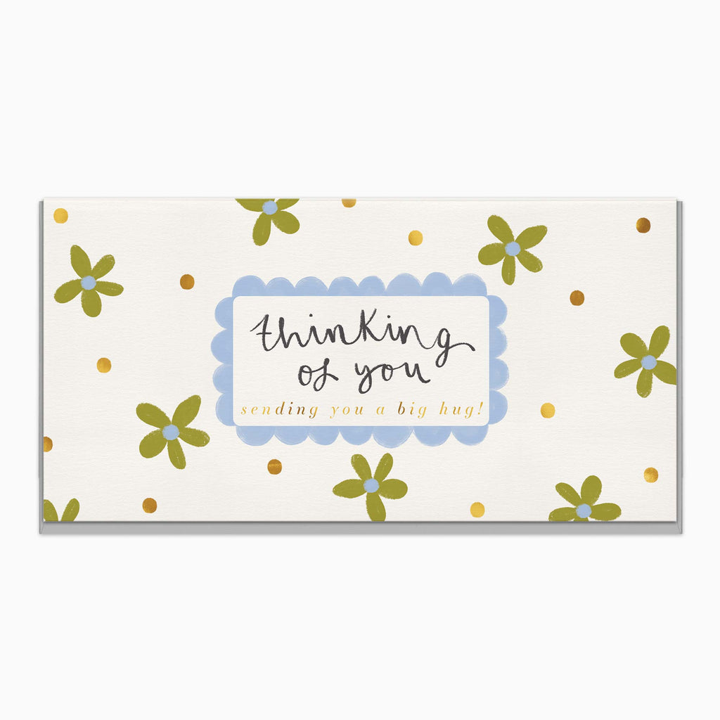 Greeting Card-H055 - Minimal Floral Thinking Of You Card-Whistlefish