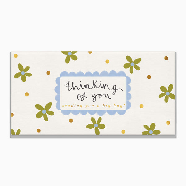 Greeting Card-H055 - Minimal Floral Thinking Of You Card-Whistlefish