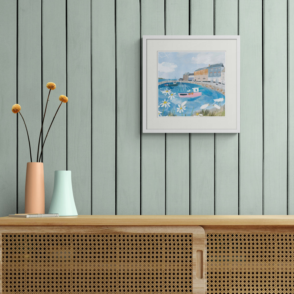 Padstow in Summer Framed Print - Whistlefish