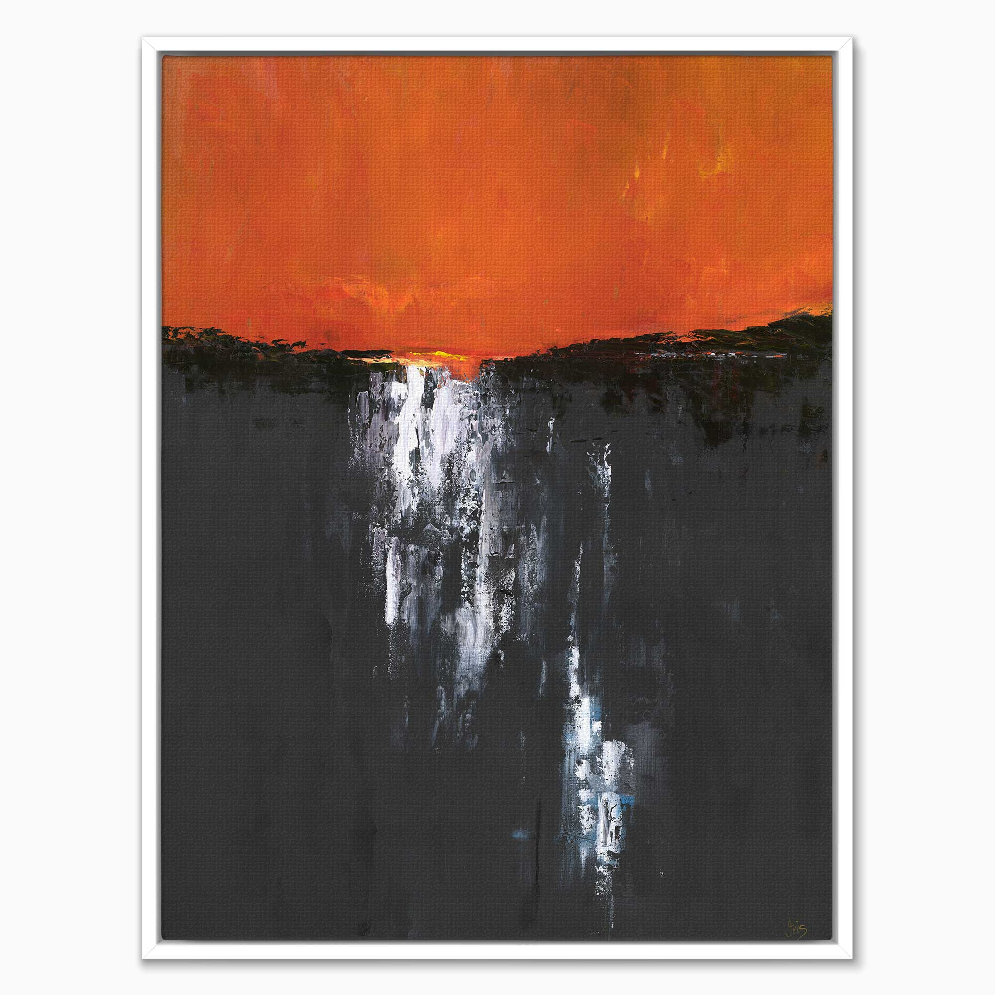 Canvas-ICC136F - Moonshine Framed Canvas-Iris Clelford