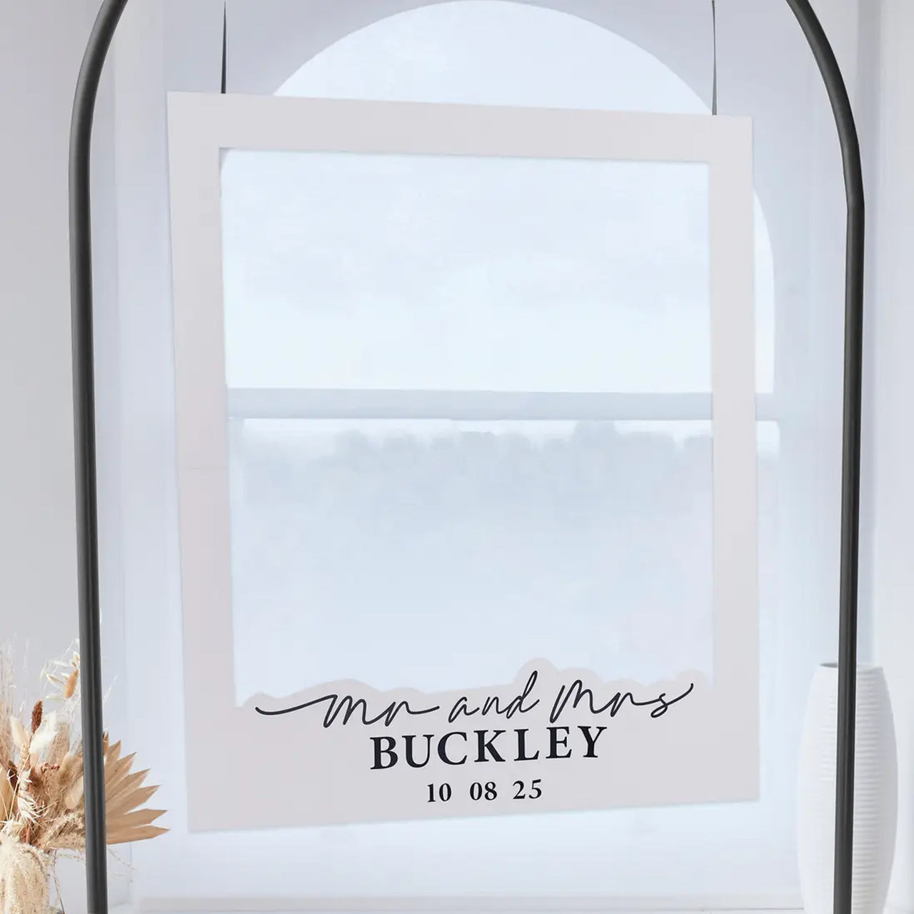 Wedding Photo Frame-HBMW101 - Mr & Mrs Customisable Photo Frame-Hootyballoo