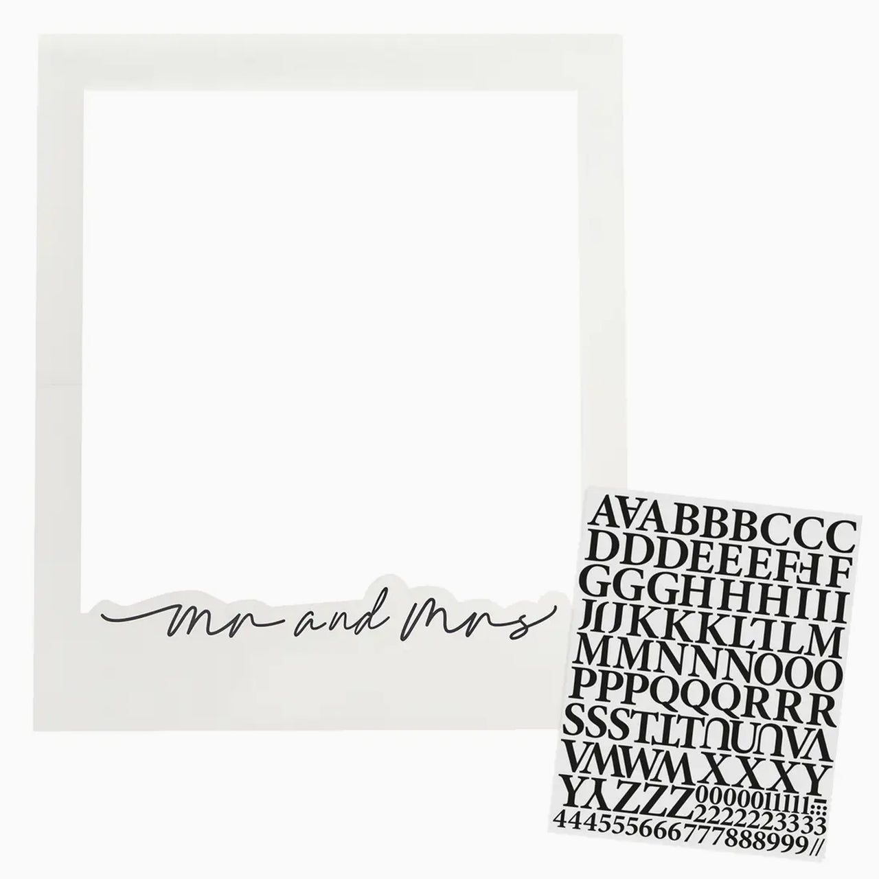 Wedding Photo Frame-HBMW101 - Mr & Mrs Customisable Photo Frame-Hootyballoo