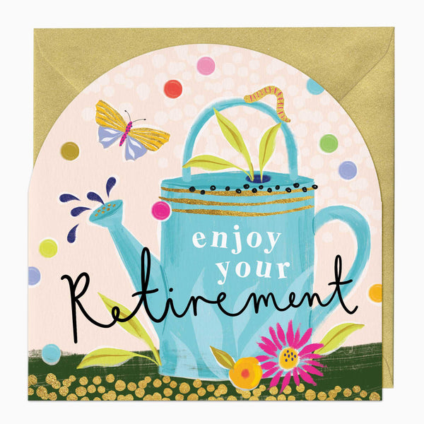 Greeting Card-F443 - Neon Retirement Arch Card-Whistlefish