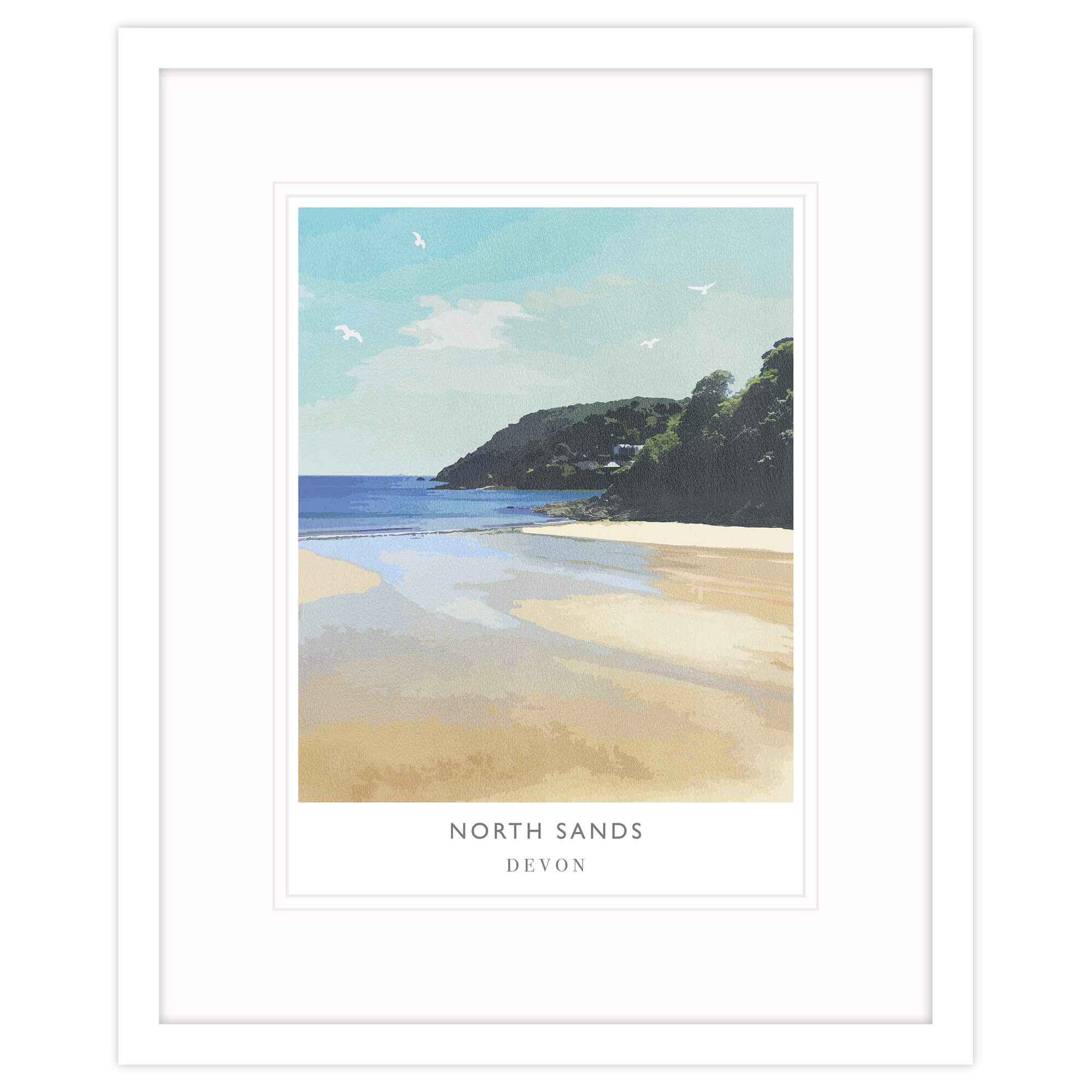 WF452F North Sands Framed Print