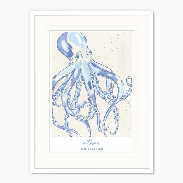 Framed Print-WF041294F - Octopus Large Framed Print-Whistlefish