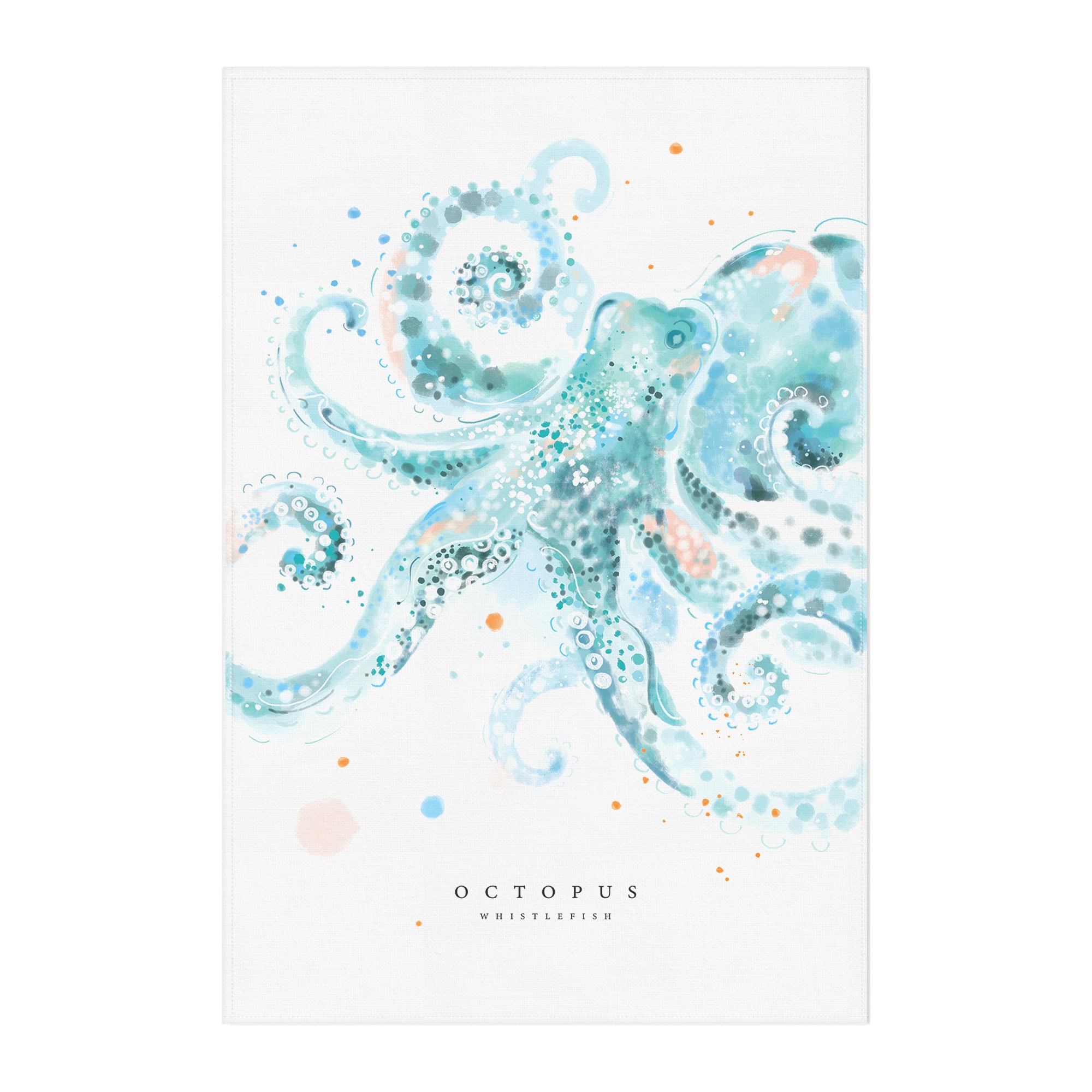 Tea Towel-WTT332 - Octopus Tea Towel-Whistlefish