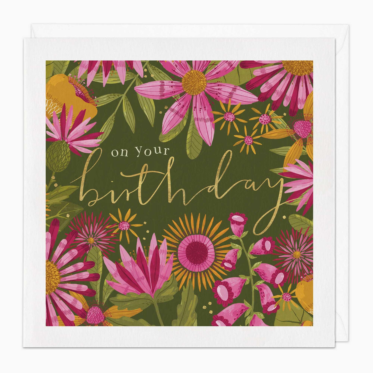 Greeting Card-G118 - On Your Birthday Bloom Card-Whistlefish