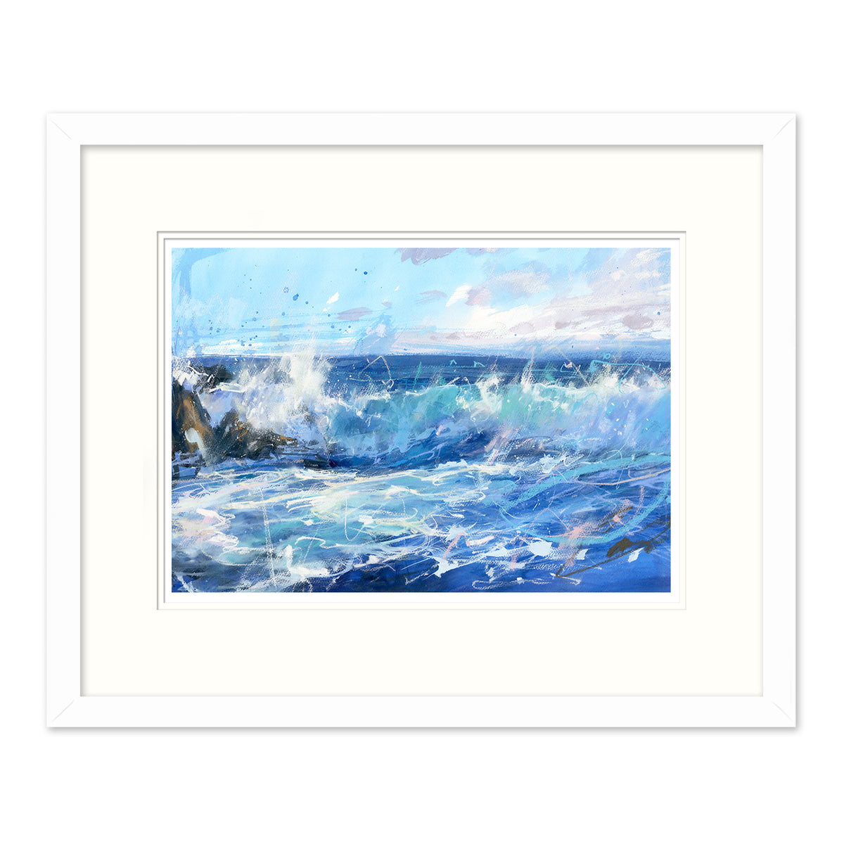 JBPA PB 104F Pacific Breaker Framed Print