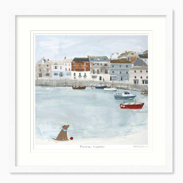 Framed Print-HC314F - Padstow Harbour Boats Framed Print-Hannah Cole
