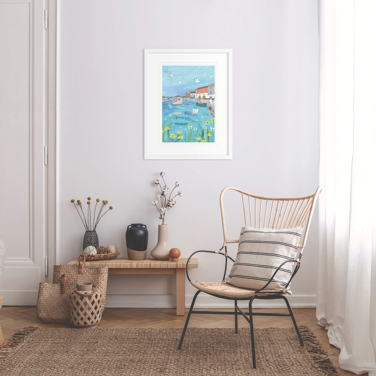 Framed Print-WF902F - Padstow Med Framed Print-Whistlefish