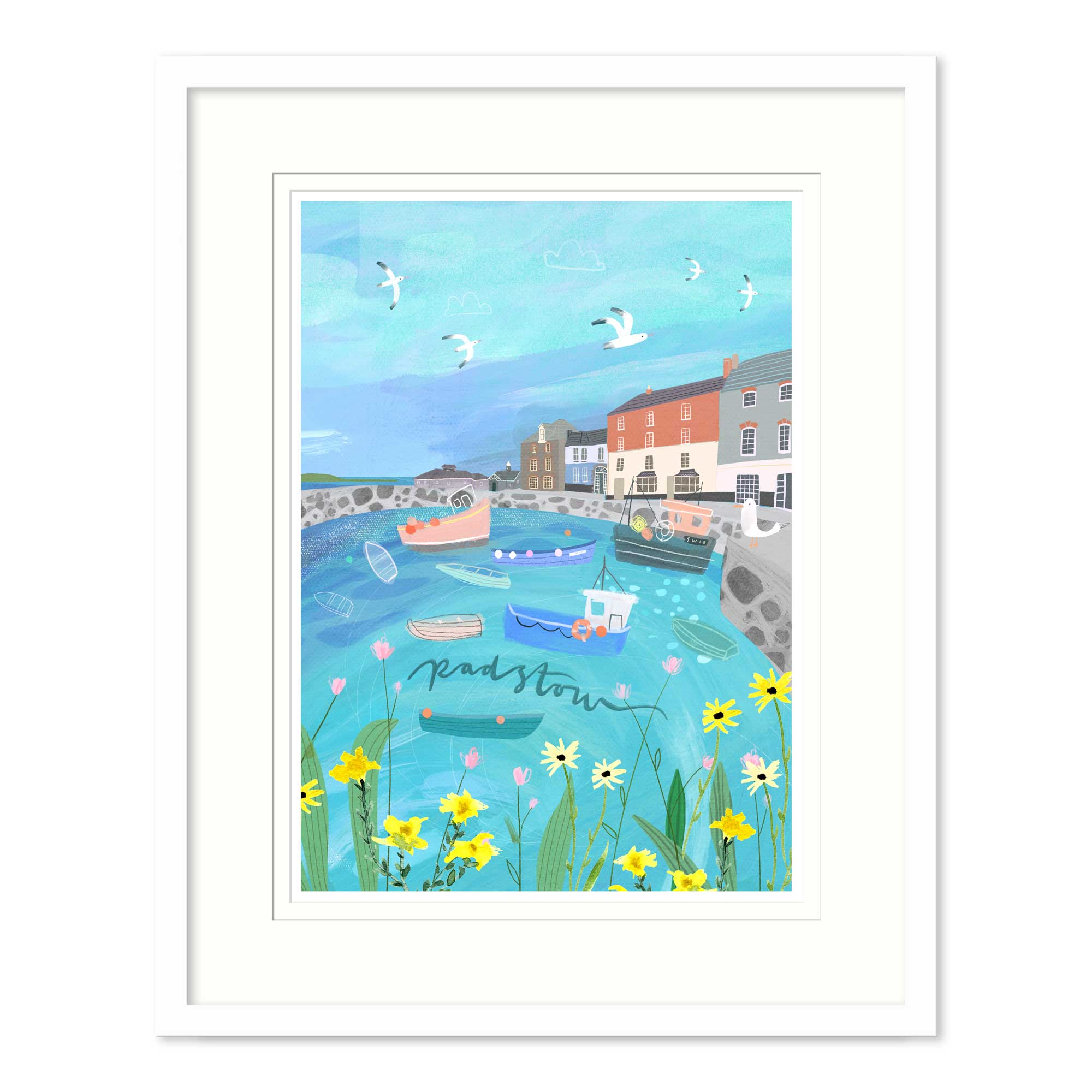 Framed Print-WF902F - Padstow Med Framed Print-Whistlefish