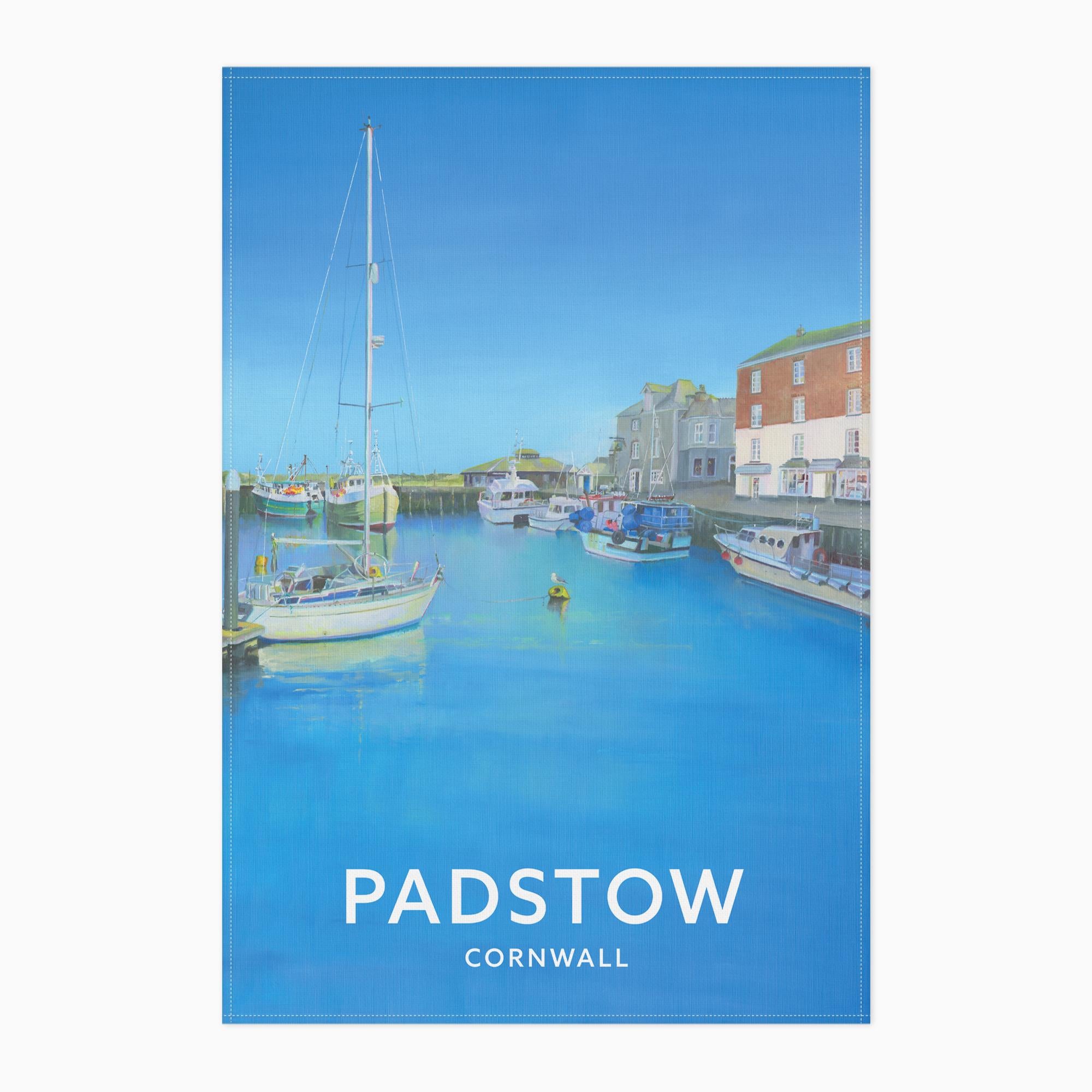WTT93 Padstow Iris Clelford Tea Towel