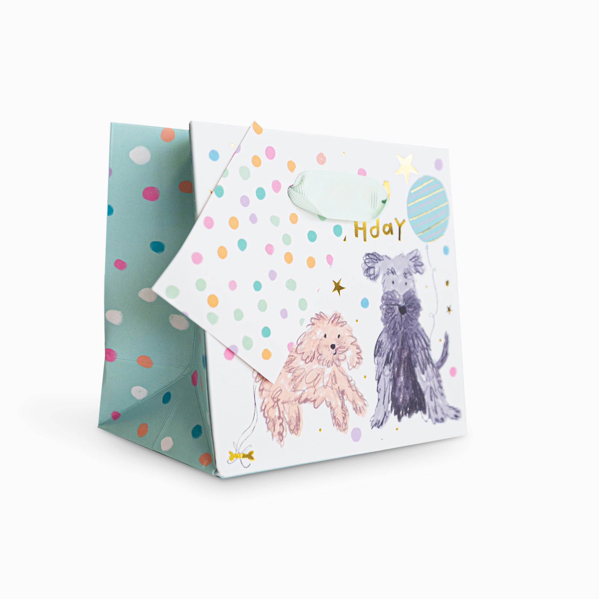 Gift Bag-WGB05SB - Party Pooches Small Gift Bag-Whistlefish