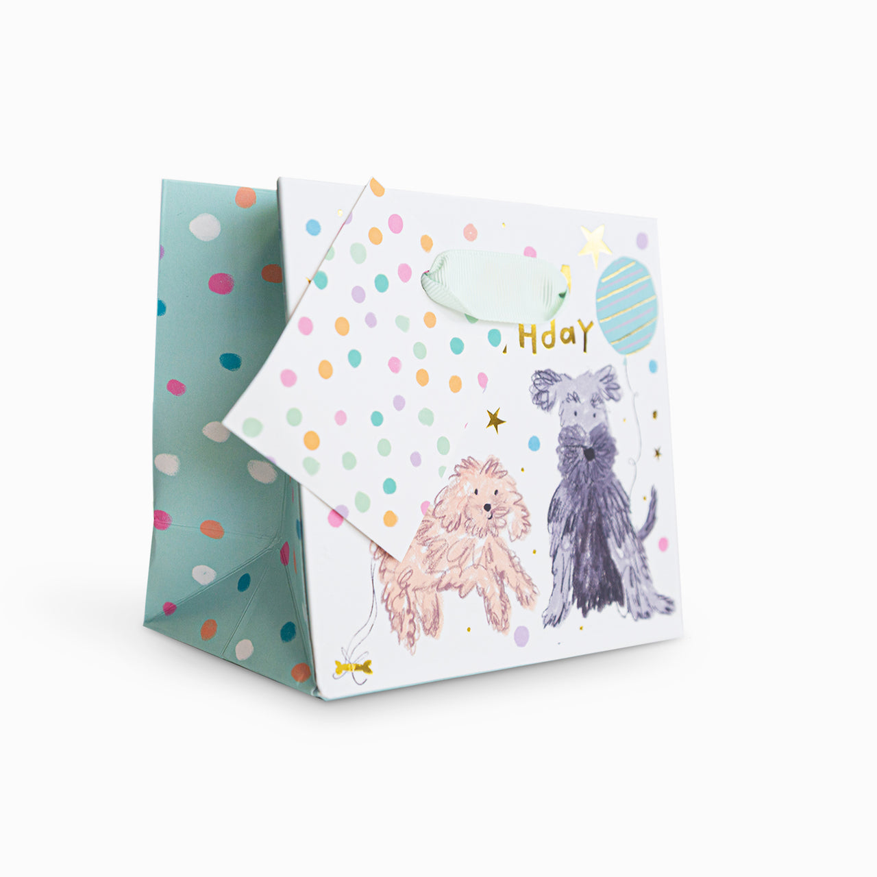 Gift Bag-WGB05SB - Party Pooches Small Gift Bag-Whistlefish