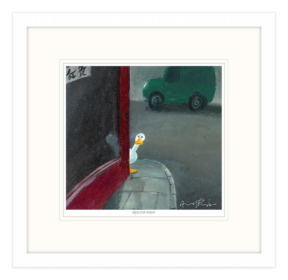 GPT78F Peeking Duck Framed Print