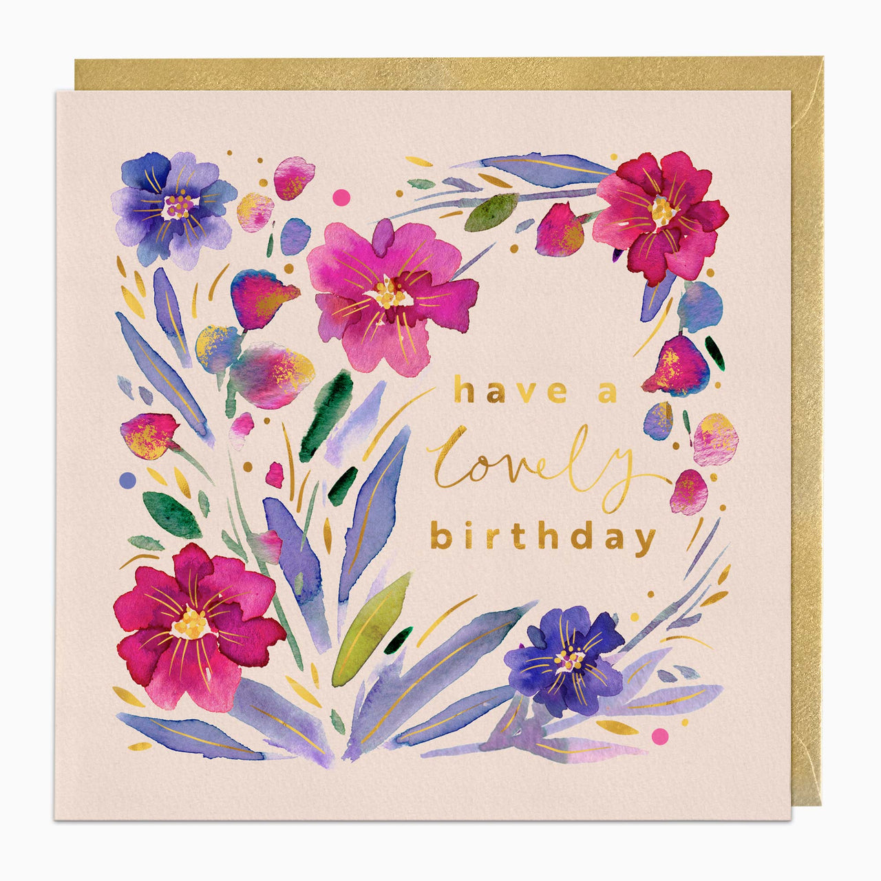 Greeting Card-H036 - Peony Birthday Card-Whistlefish