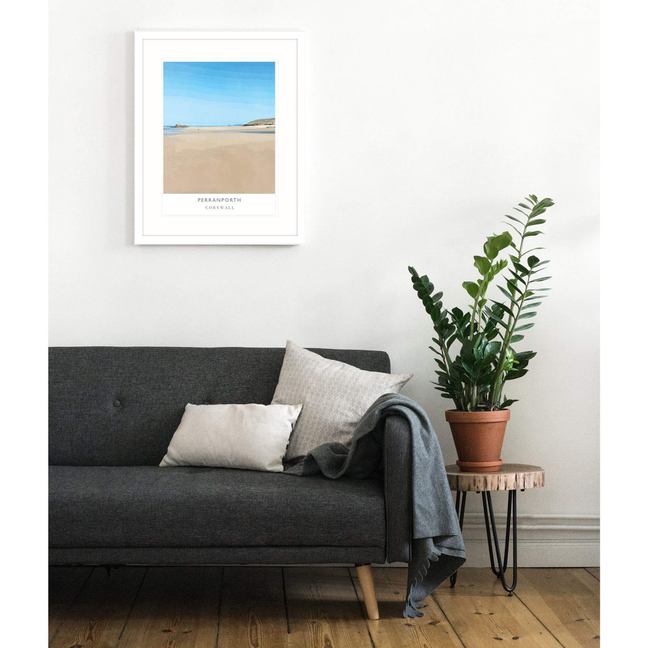 Framed Print-WF133F - Perranporth Framed Print-Whistlefish
