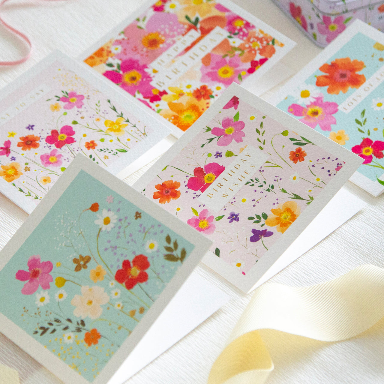 Notelet Tin-MWT71 - Petal Pop Filled Notelet Tin-Whistlefish