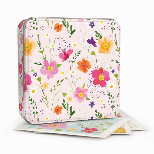 Notelet Tin-MWT71 - Petal Pop Filled Notelet Tin-Whistlefish